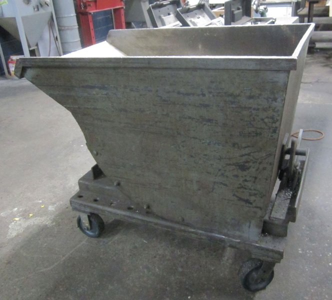 DUMP HOPPER W/ CASTERS. STOCK # 0112726.
