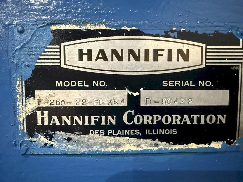 HANNIFIN F-250-22-PB-3+4 C-FRAME HYDRAULIC PRESS: YOBRO #24741