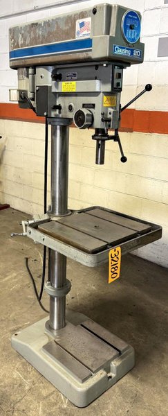 20" Clausing Single Spindle Drill, 300-2000 RPM,  22" x 19" Tbl., 1 HP, 1 Phase