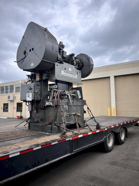 100 TON ROUSSELLE MODEL #10K60 GAP FRAME STAMPING PRESS 6&quot; STROKE: STOCK #23649