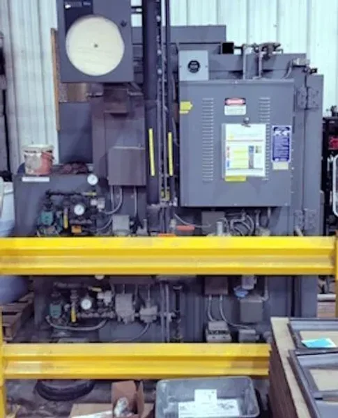 USED STEELMAN 3' X 3' X 5' GAS FIRED BURN OFF OVEN