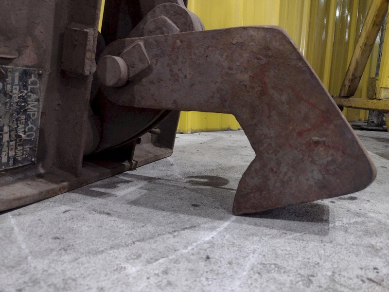 (2) 15 TON CLAMPCO MODEL F15 GIRDER WIDE FLANGE BEAM LIFTING CLAMPS: STOCK #22982