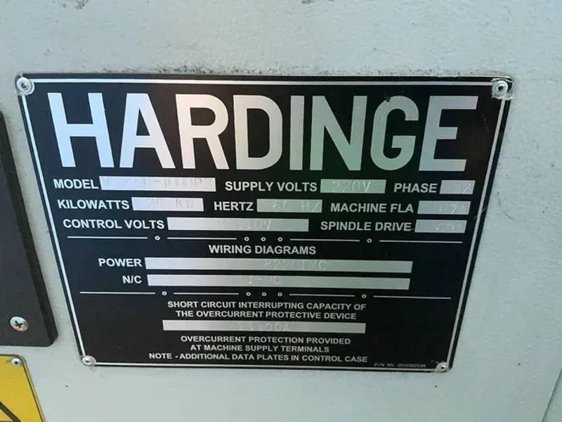 Hardinge 20” X 44” CNC VMC - VMC1000p3