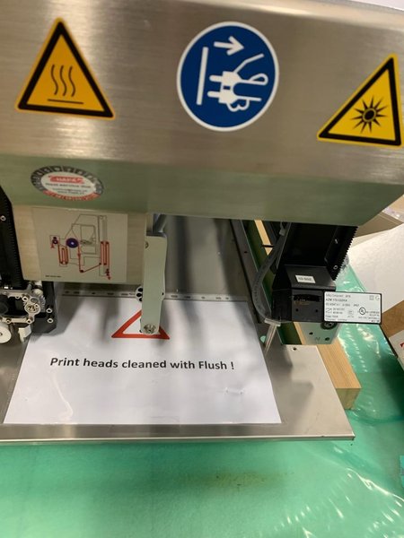 Hapa 800 Webjet LUV DOD Inkjet Foil Printer H-837-T-1C-LR, 2017