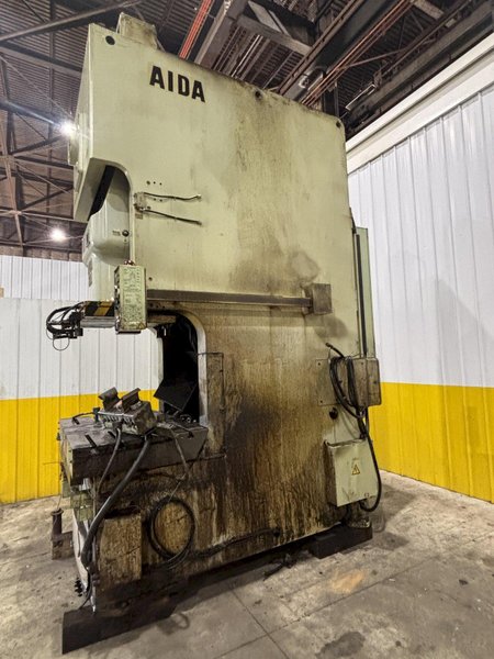 220 TON AIDA MODEL #NC1-200(2) GAP FRAME PRESS, WITH 9.84&quot; STROKE: STOCK #22202
