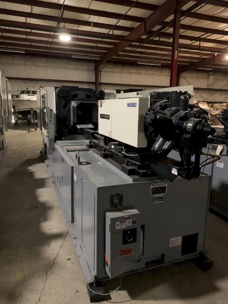 Nissei Used FN280-100A Injection Molding Machine, 309 US Ton; NEW Screw and Barrel; Customizable Shot Size