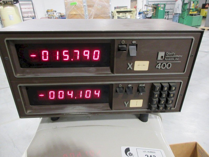 Finite 12" Optical Comparator Model 29 - QMS 2-Axis DRO- Auction Item