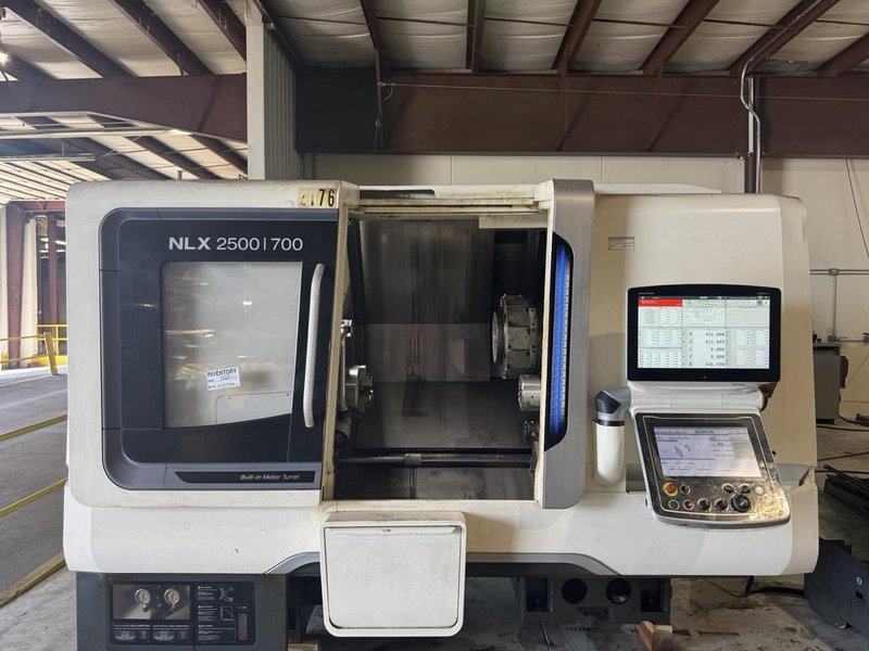 DMG Mori NLX 2500/700 CNC Lathe, 2019 – 10″ Chuck, Sub-Spindle, Chip Conveyor