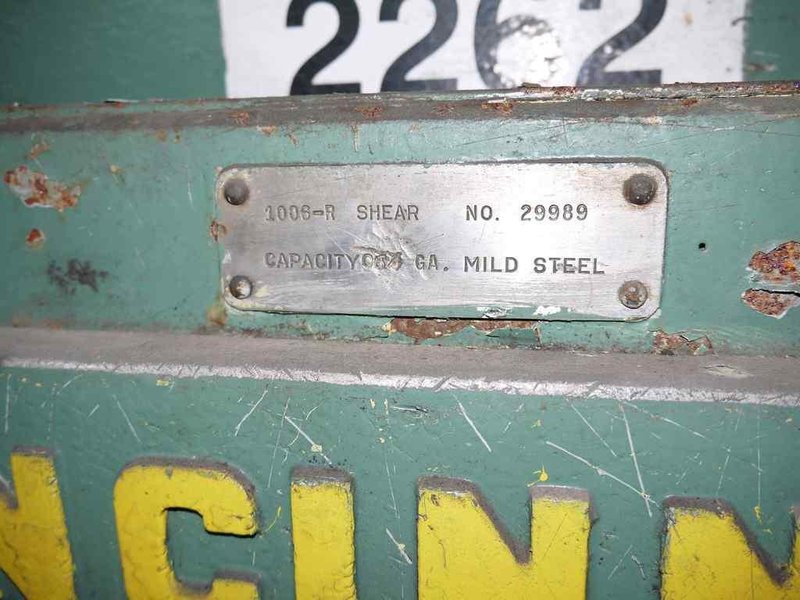 0.135&quot; x 6&#039; Cincinnati Power Sq. Shear