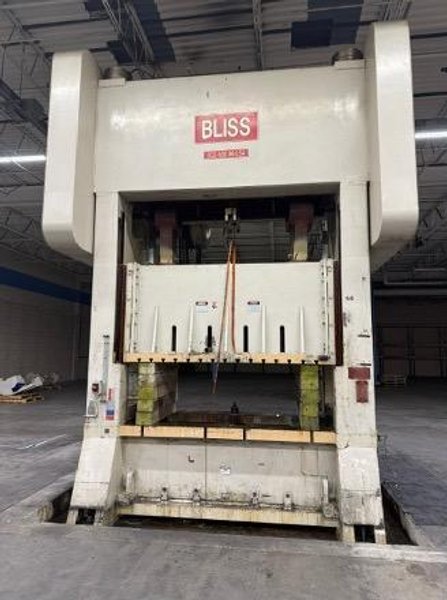 500 Ton Bliss Model SE2-500-96"x 54" Straight Side Twin Gear Drive Straight Side Double Crank Press