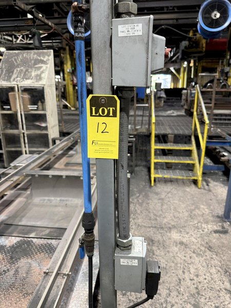 2025 automated mold pallet system with return lift table, dump system and carts, controls