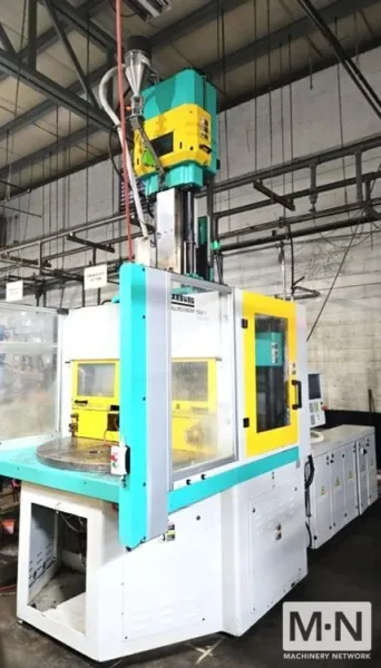 220 TON 16 OZ ARBURG MODEL 1500T-2000-800 VERTICAL CLAMP AND INJECTION MACHINE MFG 2015 ** LOW HOURS