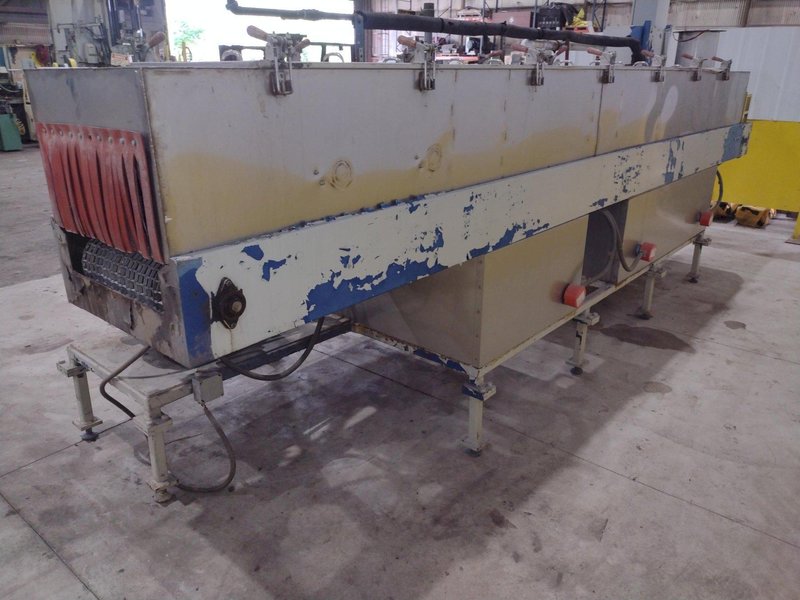 17034: 3 STAGE X 12&quot; WIDE FLO-MATIC MODEL #C20-2-1BELT CONVEYOR STAINLESS STEEL HEATED PARTS WASHER: STOCK #17034