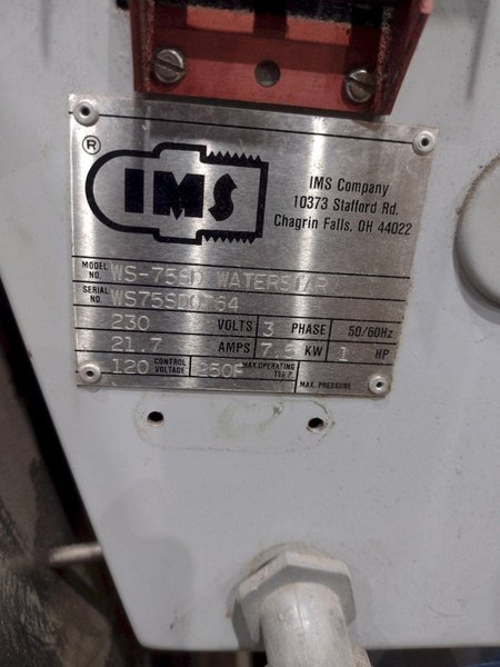 IMS MODEL #WS75SD WATERSTAR WATER TEMPERATURE CONTROL UNIT: STOCK #23272