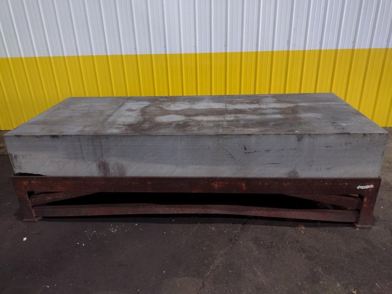 10&#039; x 4&#039; X 16&quot; PRECISION GRANITE SURFACE PLATE W/ TABLE STAND: STOCK #19003