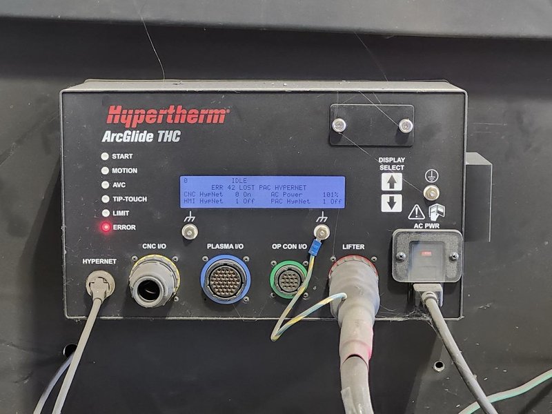 6′ x 12′ Koike Aronson M-612 Plasma Table, 2003 (rebuilt in 2011) – Hypertherm HPR130XD, 130 Amps