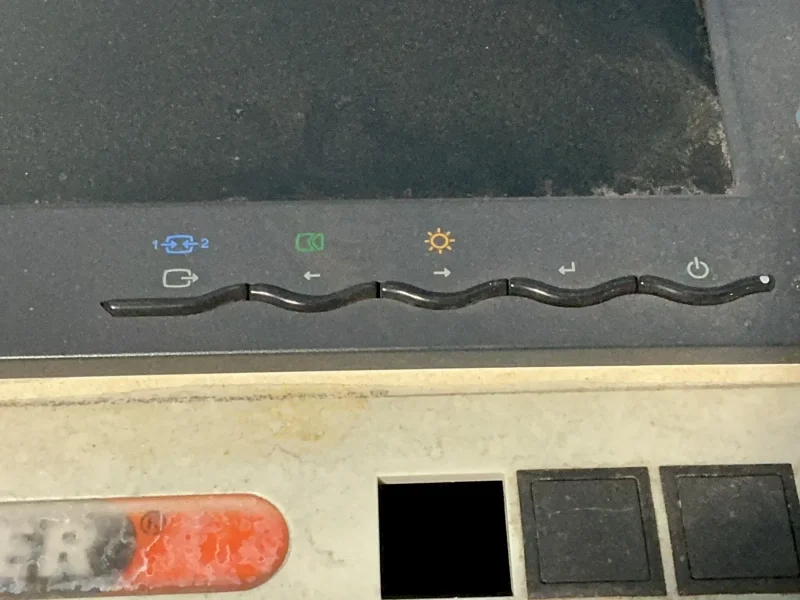 IBM MONITOR IN HOLZHER INDUSTRIAL ENCLOSURE