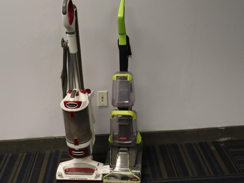 Shark Vacuum and Bissel Turbo Clean Carpet Cleaner- Auction Item