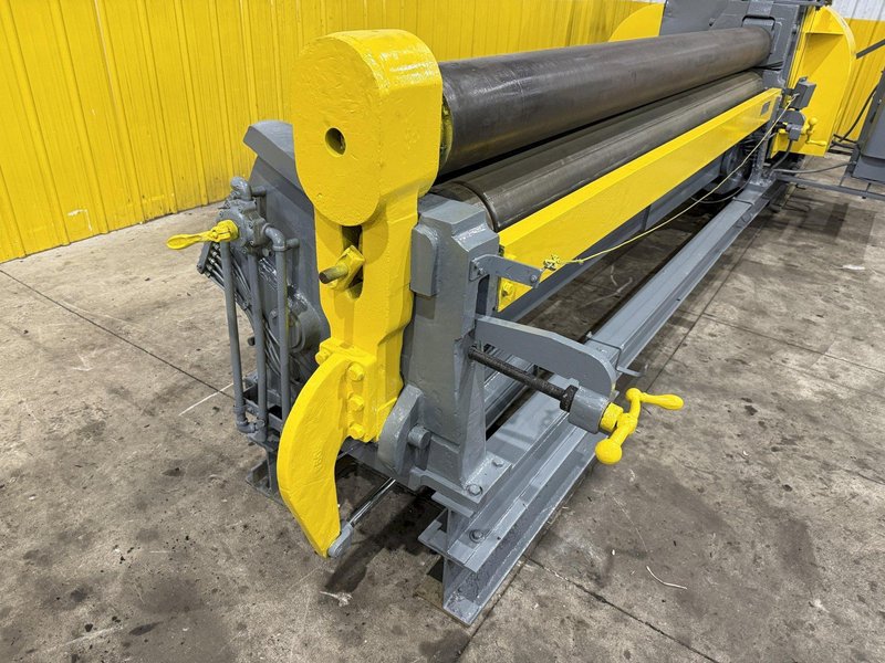 10&#039; X 1/4&quot; BERTSCH MODEL #7A INITIAL PINCH 3 ROLL MECHANICAL PLATE BENDING ROLL: YOBRO #23745