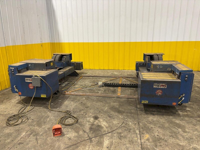34 TON (68,000 LBS) PANDJIRIS MODEL #PR100 GEAR DRIVEN POWERED TANK TURNING ROLLS: YOBRO #24351
