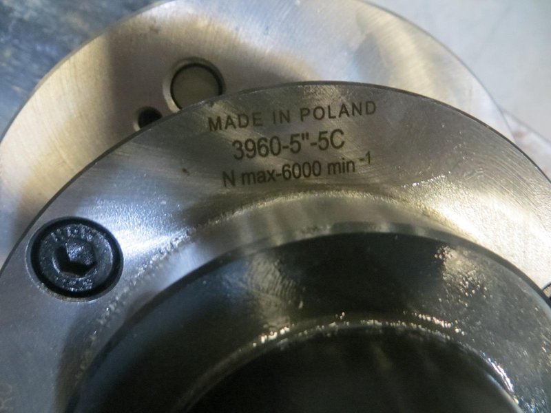 Bison 8245-125-6 5&quot; - 6 Set Tru Collet Chuck, 5 C Collet Chuck - Auction Item