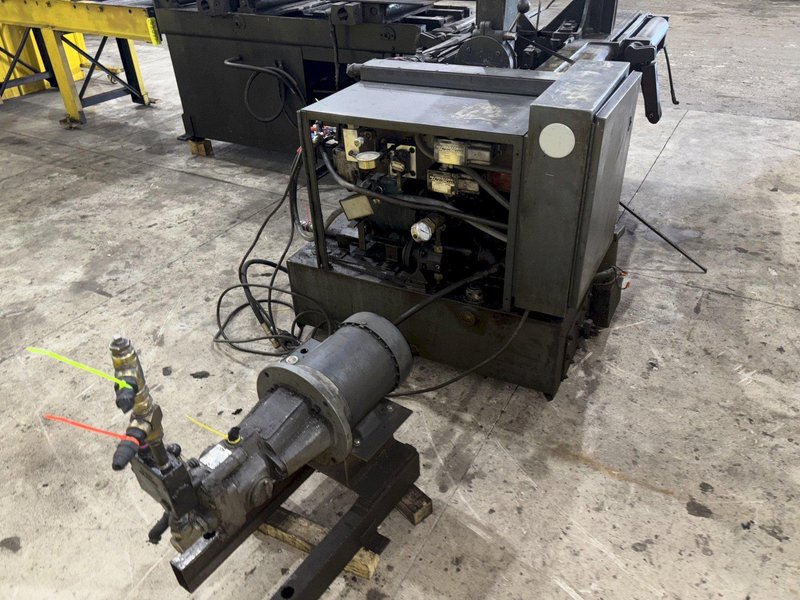 18” X 20” MARVEL MODEL #81/M4 AUTOMATIC MITRE HEAD VERTICAL BAND SAW &amp; FEED TABLE: STOCK #23277