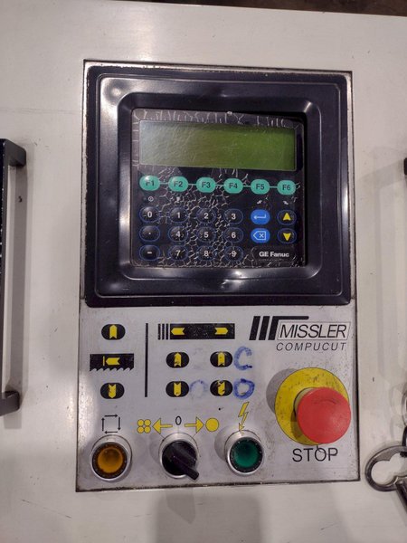 13.4&quot; X 13.4&quot; MISSLER MODEL #DEB-340-CE AUTOMATIC HORIZONTAL BANDSAW, NEW 2000: STOCK #19627