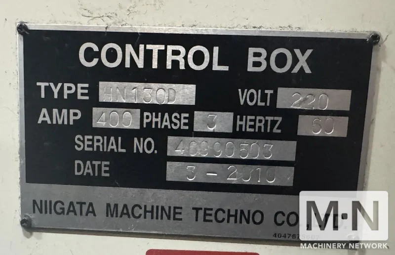 Niigata HN-130D Large Capacity Horizontal Machining Center