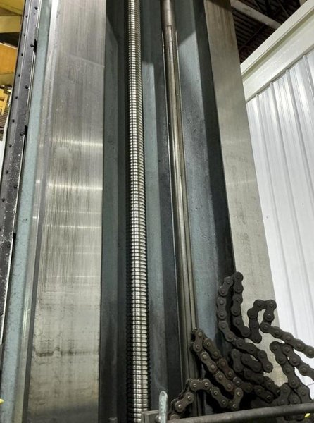 4" NOMURA B-100WP TABLE-TYPE HORIZONTAL BORING MILL 50 TAPER 96" TRAVEL. STOCK # 0543926