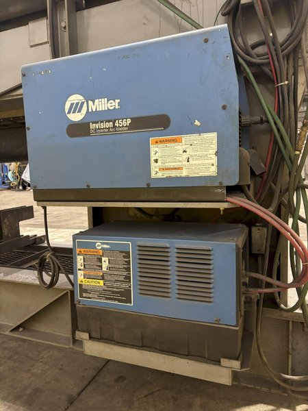 144&quot; GOURAN / LINDE SEAM WELDER WITH MILLER INVISION #456P POWER SUPPLY: STOCK 22514