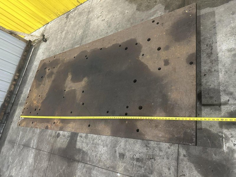 114&quot; X 51&quot; X 7&quot; HIGH STEEL LAYOUT RISER PLATE: STOCK #23182