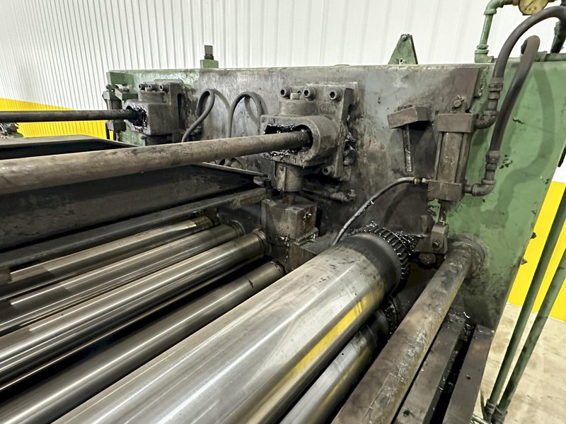 48" X 14 GAUGE AUTOMATIC FEED MODEL 13-32-48 13 ROLL STRAIGHTENER LEVELER: STOCK 19766