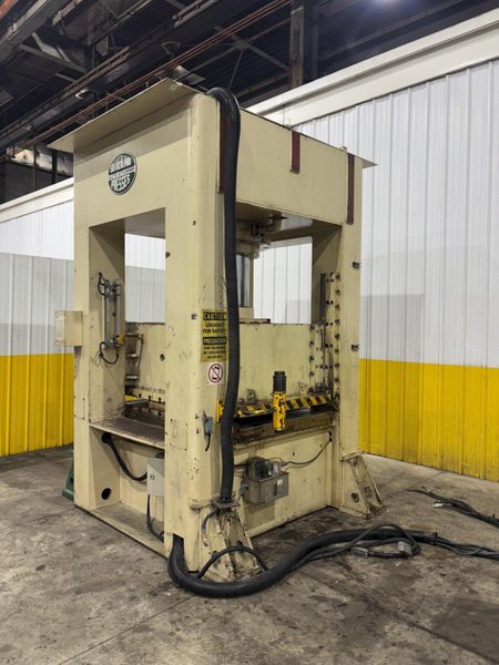 660 TON SUTHERLAND MODEL #HD1 HYDRAULIC 4 POST GUIDED RAM PRESS 15&quot; STROKE: YOBRO #24088