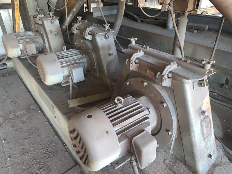 162&quot; WIDE X 6 WHEEL PANGBORN SHOT ROTOBLAST MODEL #ES-1923 TOP &amp; BOTTOM PLATE BLAST CLEANING SYSTEM: STOCK #13319