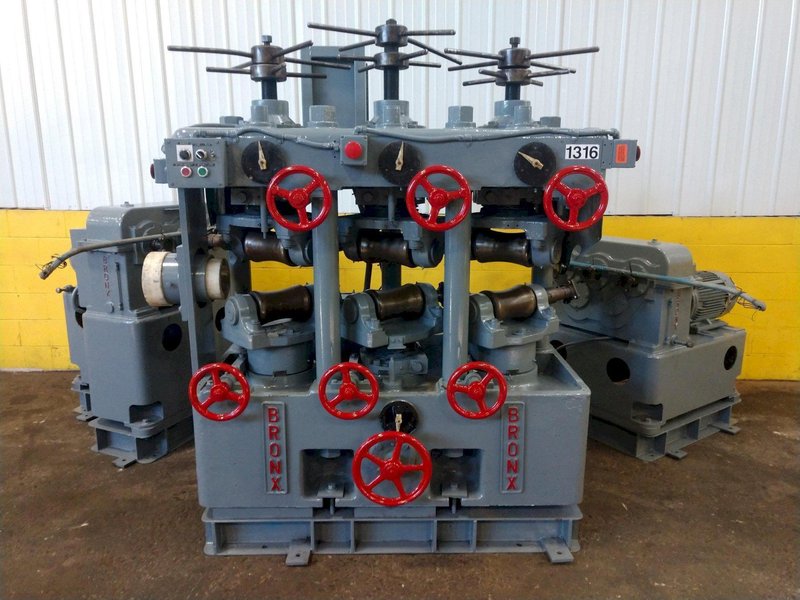 3" BRONX MODEL #CR6 TUBE &amp; PIPE 6 ROLL ROTARY STRAIGHTENER: STOCK #14364