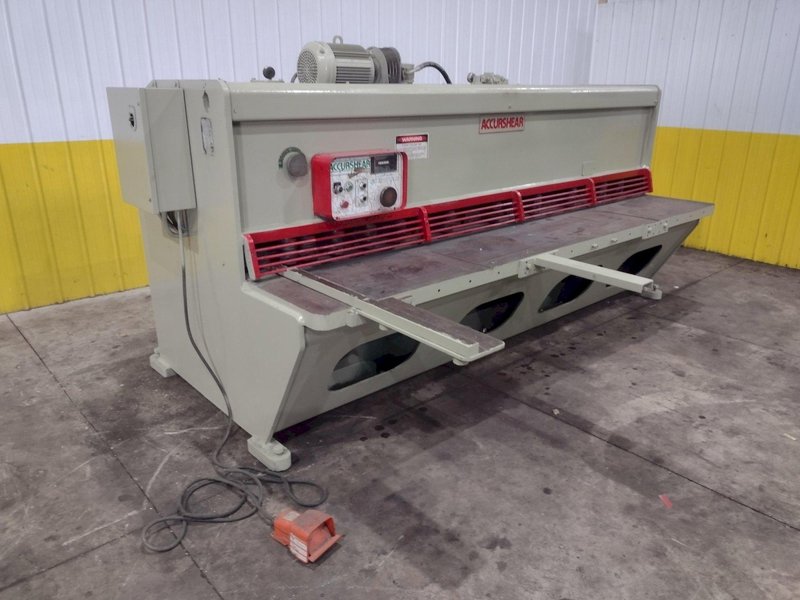 10' X 1/4" ACCURPRESS MODEL #825010 LP ACCURSHEAR HYDRAULIC SHEAR: YOBRO #24451