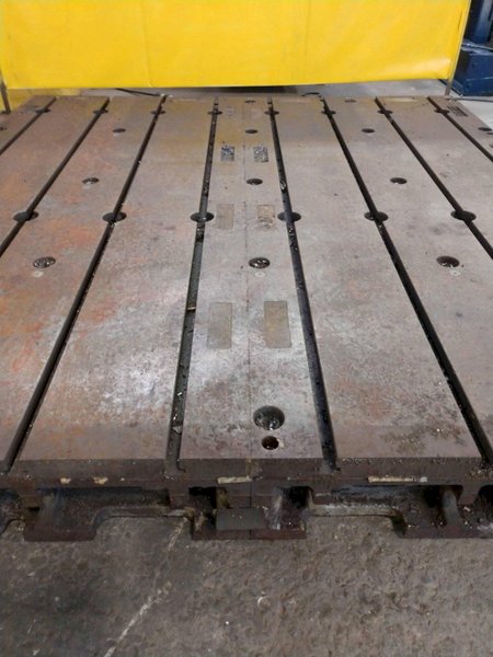 96&quot; X 96&quot; X 12&quot; THICK T-SLOTTED FLOOR PLATE LAYOUT TABLE:  STOCK #13575