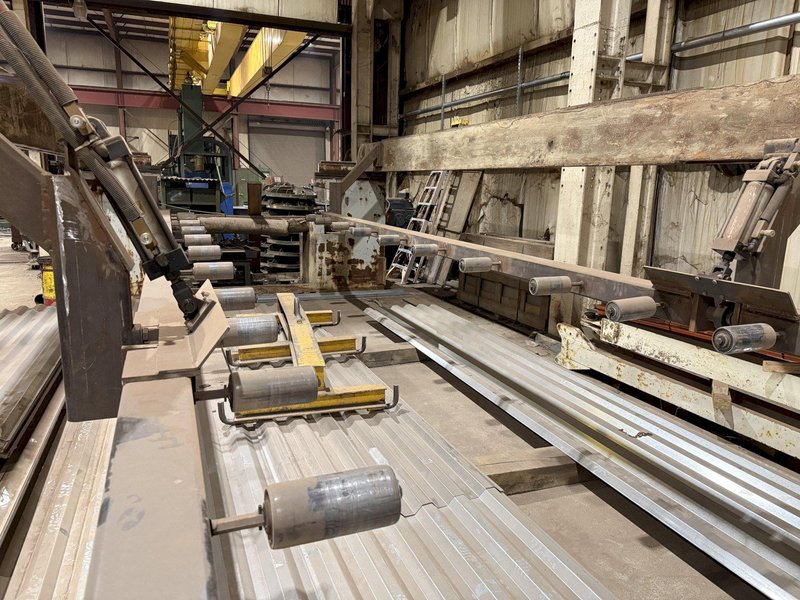 36" HI-RIB (7.2 TYPE) PANEL RAFTED ROLLFORMER LINE;  INCLUDES UNCOILER, FLYING SHEAR &amp; STACKER: YOBRO #24156
