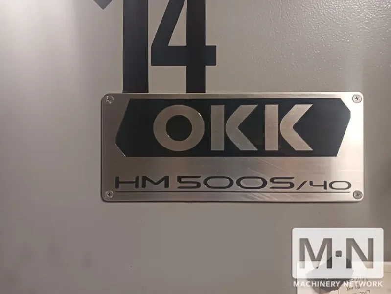 OKK HM500s/40 CNC Horizontal Machining Center