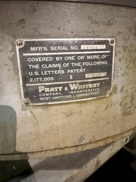 36" PRATT &amp; WHITNEY POWERED ROTARY/TILT TABLE. STOCK #0547126