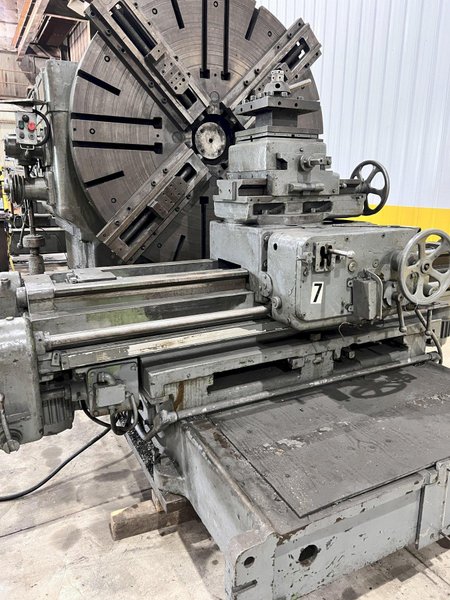 120&quot; SWING CRAVEN HEAVY DUTY FACING T-LATHE: STOCK #21007
