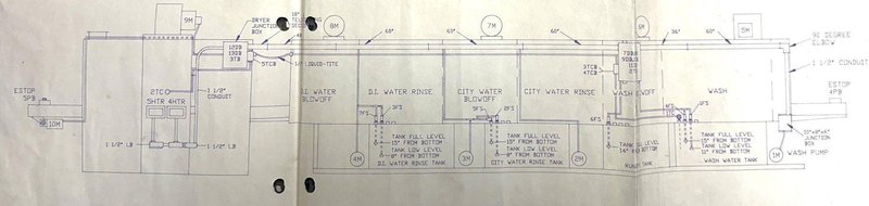 3 STAGE X 36&quot; X 18&quot; WALSH MODEL #AOE286 STEEL MESH-BELT PASS-THROUGH STAINLESS WASHER: STOCK #20166