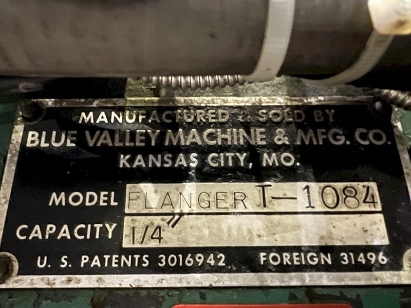 1/4&quot; X 60&quot; BLUE VALLEY MODEL #T-1084 TUBE &amp; PIPE FLANGER: STOCK #17288