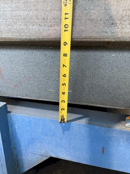 72&quot; X 144&quot; DOALL GRANITE SURFACE PLATE. STOCK # 0671325