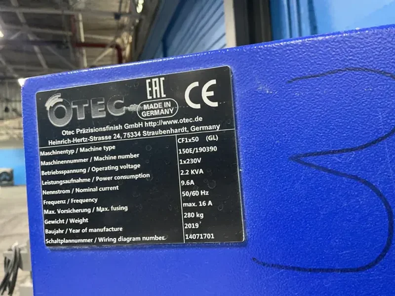 Otec Finishing Machine  - (gl) Cf1-50