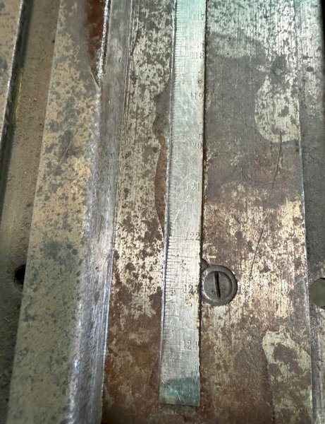 10' Squaring Arm &amp; Front Supports Off Cincinnati 10' x 1/2" Shear 4H10