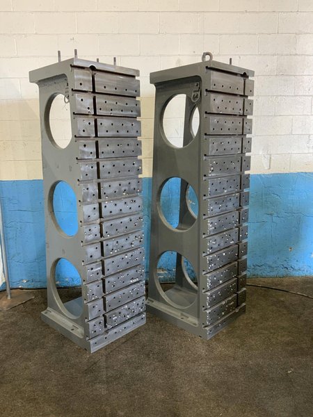 1 SET OF 24" X 28" X 84" T SLOTTED ANGLE PLATE: STOCK #80866