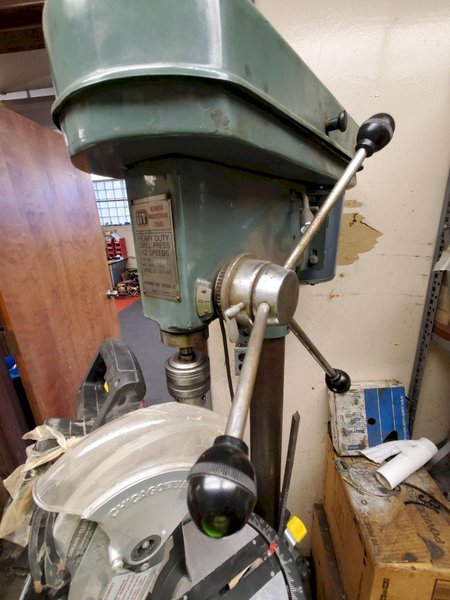 ITT MODEL 120F-IND DRILL PRESS. STOCK  0848022