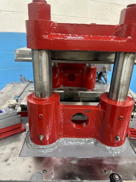 12 TON TISHKEN 4 POST CUTOFF PRESS: STOCK #78450