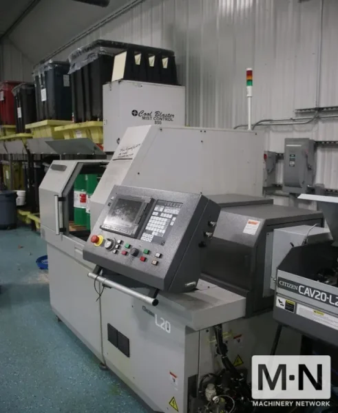Citizen L20E-2M8 CNC 7-Axis Swiss Lathe, 2015